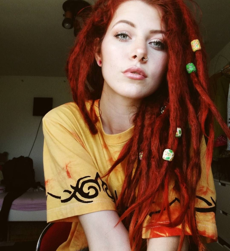 Де дреды + де косы рыжие