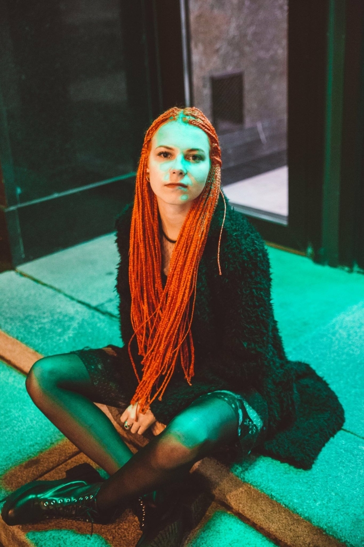 Африканские косички на рыжие волосы