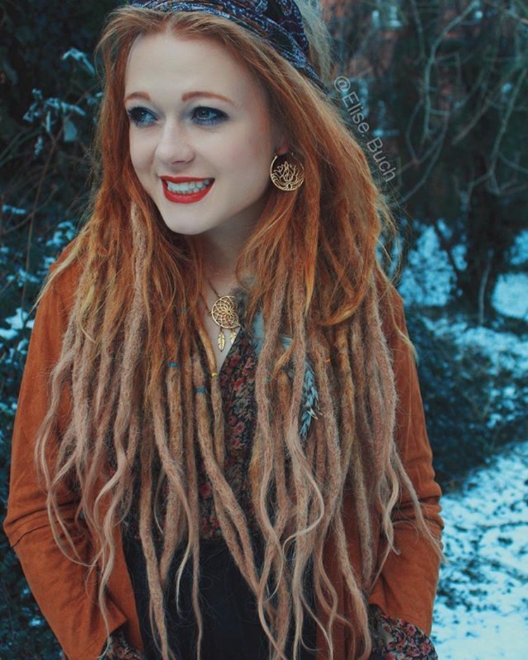 Де дреды + де косы рыжие