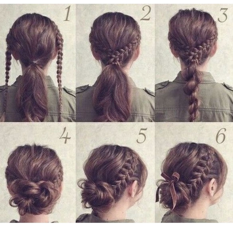 Красивые и лёгкие причёски на средние волосы в школу