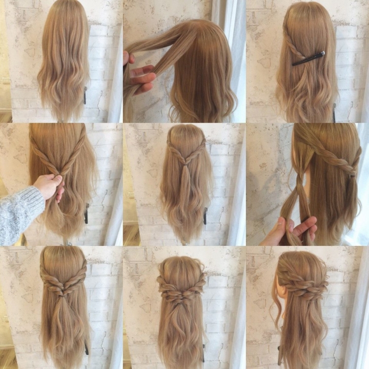 Прически на распущенные волосы легко