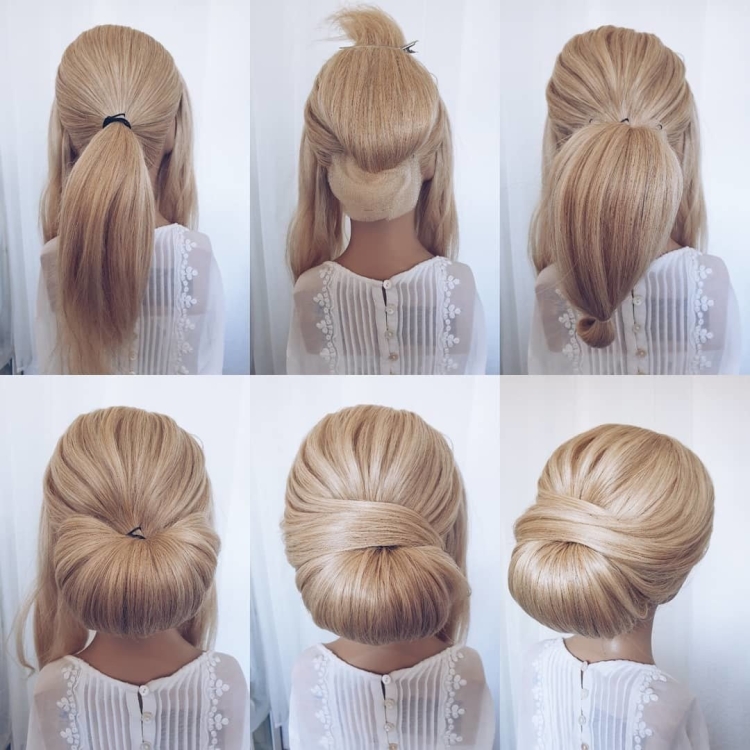 Прическа пучок пошагово