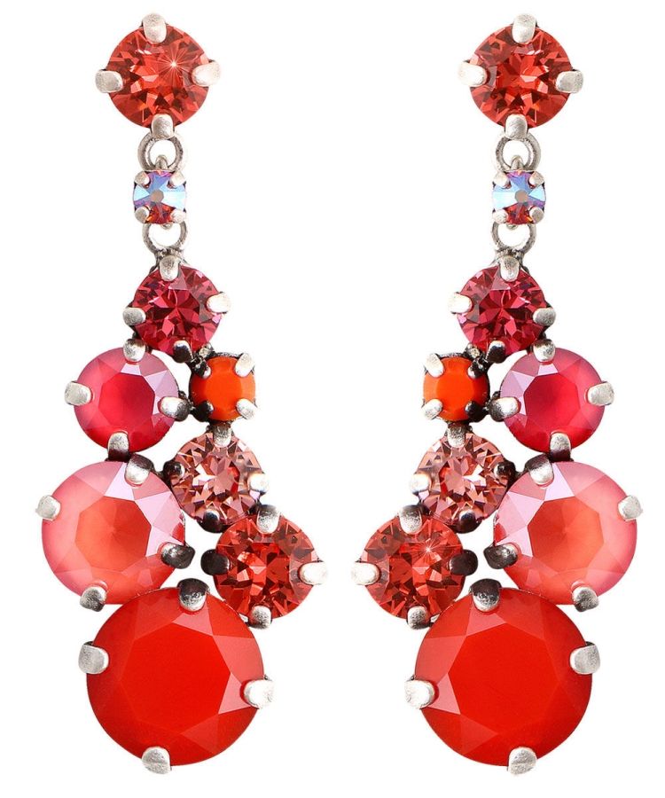 Красные серьги