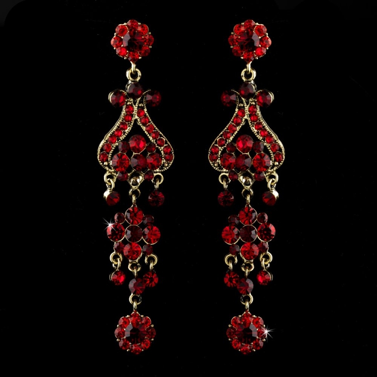 Красные серьги