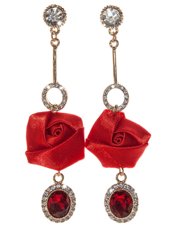 Красные серьги