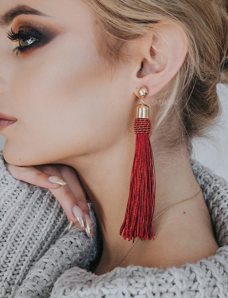 Серьги длинные