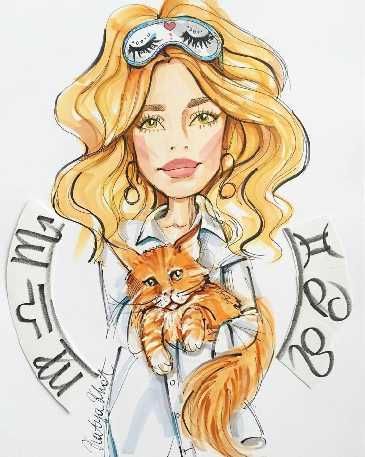 Картинки знака зодиака Лев девушка