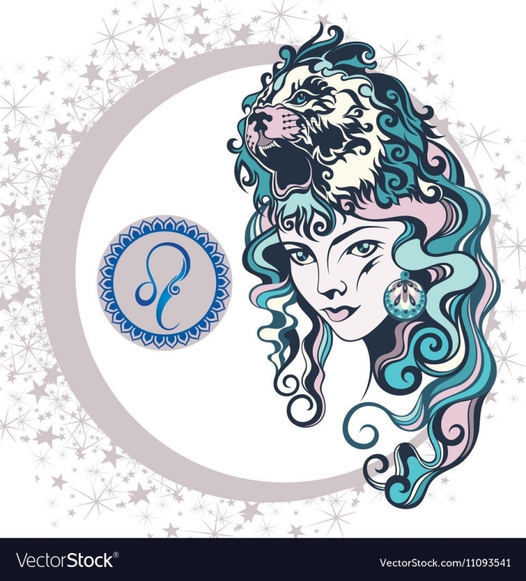 Знак зодиака Лев в стилизации