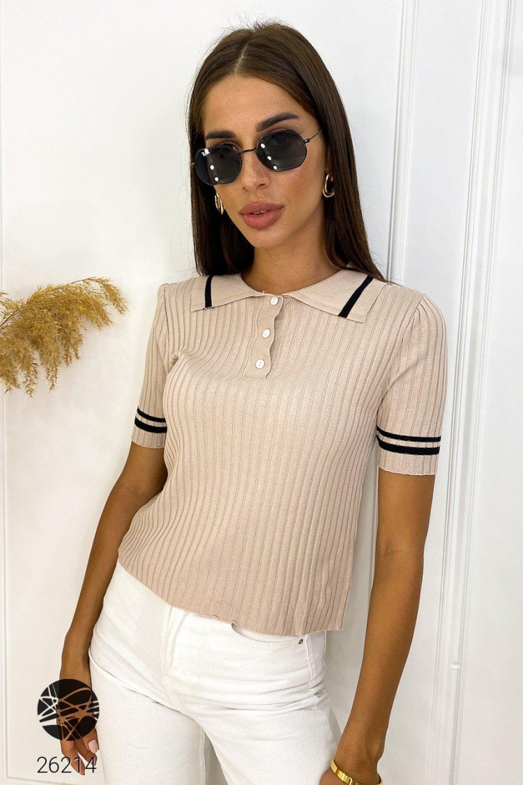 Футболка в рубчик