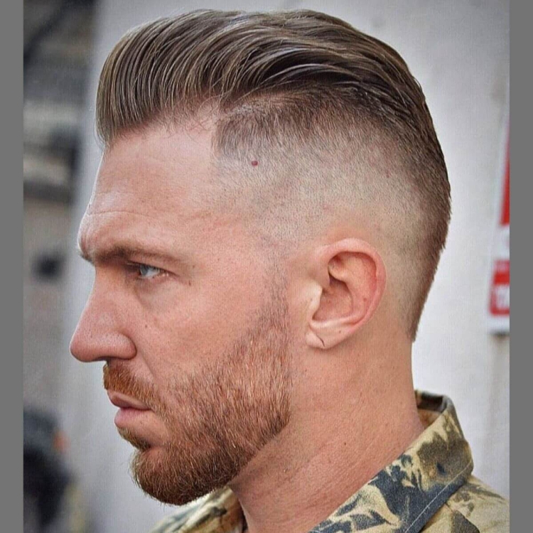Стрижка фейд милитари мужская