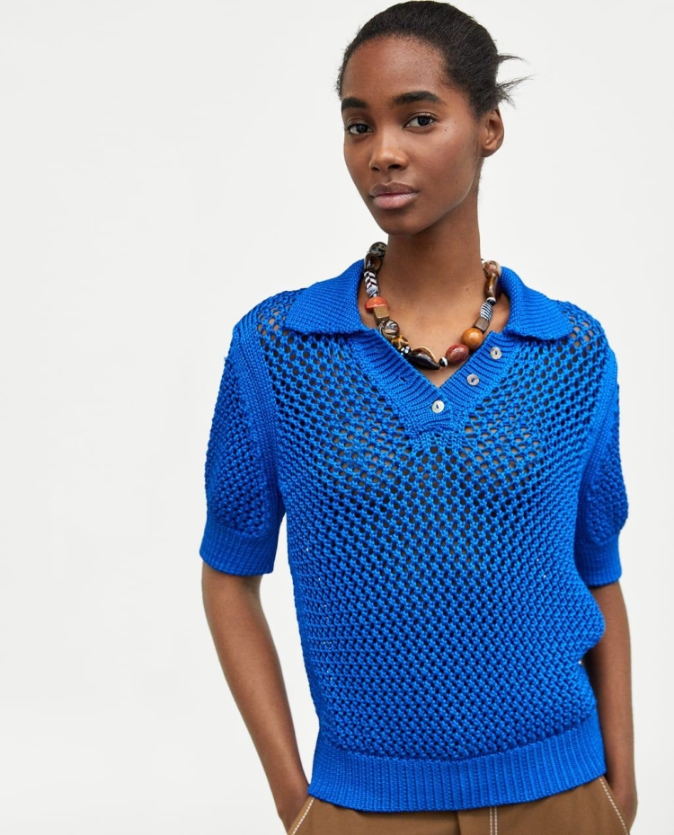 Женские поло трикотажные вязаные