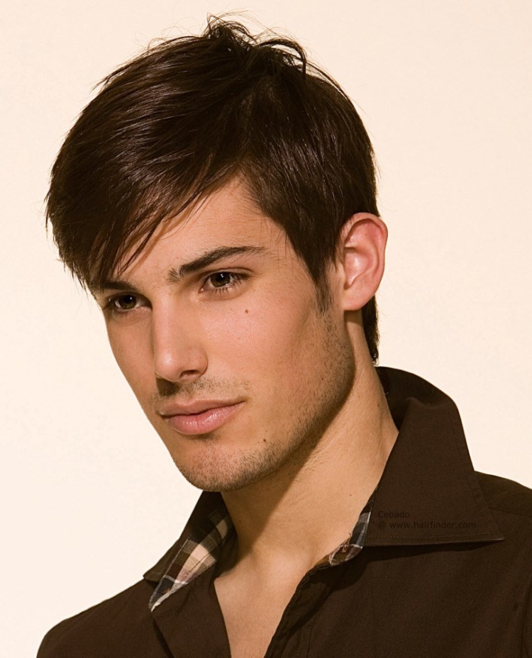 Причёски на средние волосы мужские