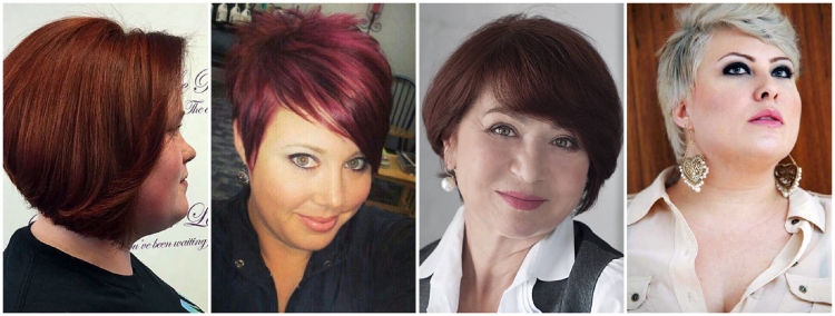 Стрижки и окрашивание для полного лица