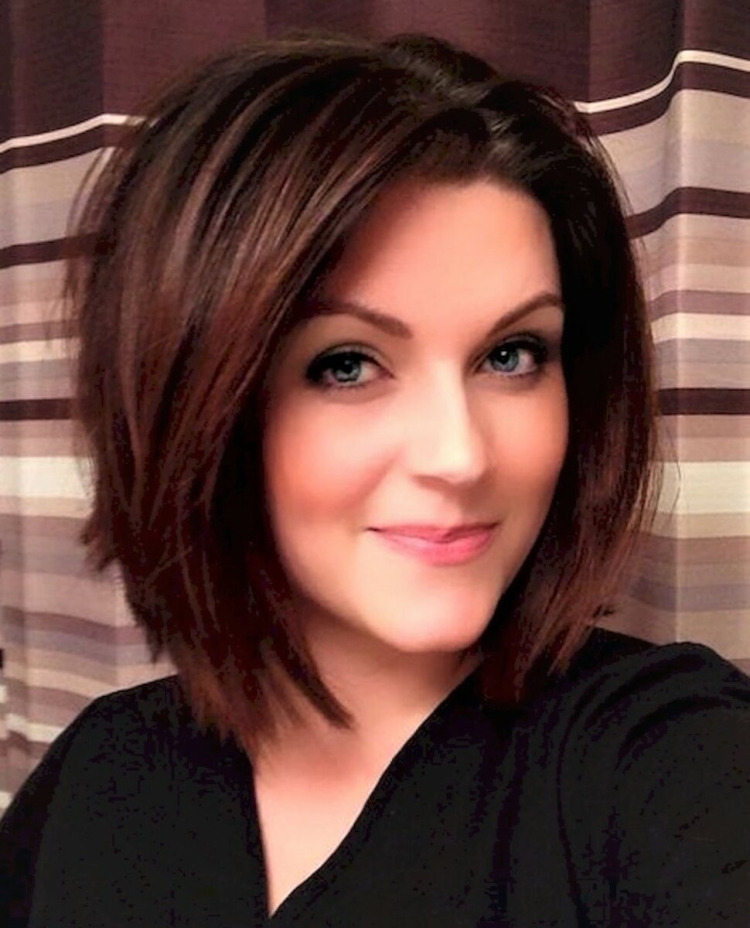 Удлиненное каре для круглого лица