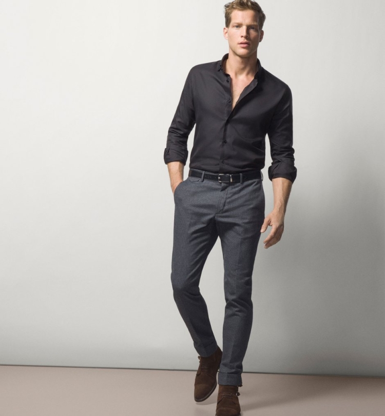 Брюки massimo Dutti мужские серые