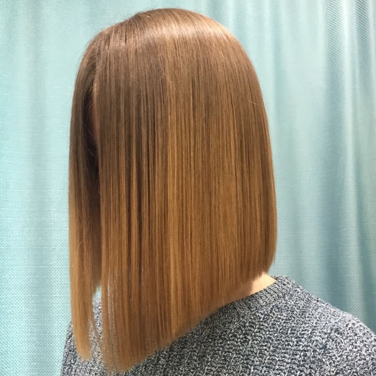 Ровный срез волос