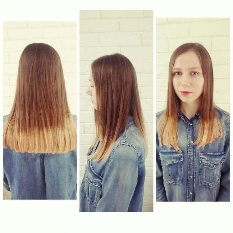 Стрижка на длинные волосы прямой срез