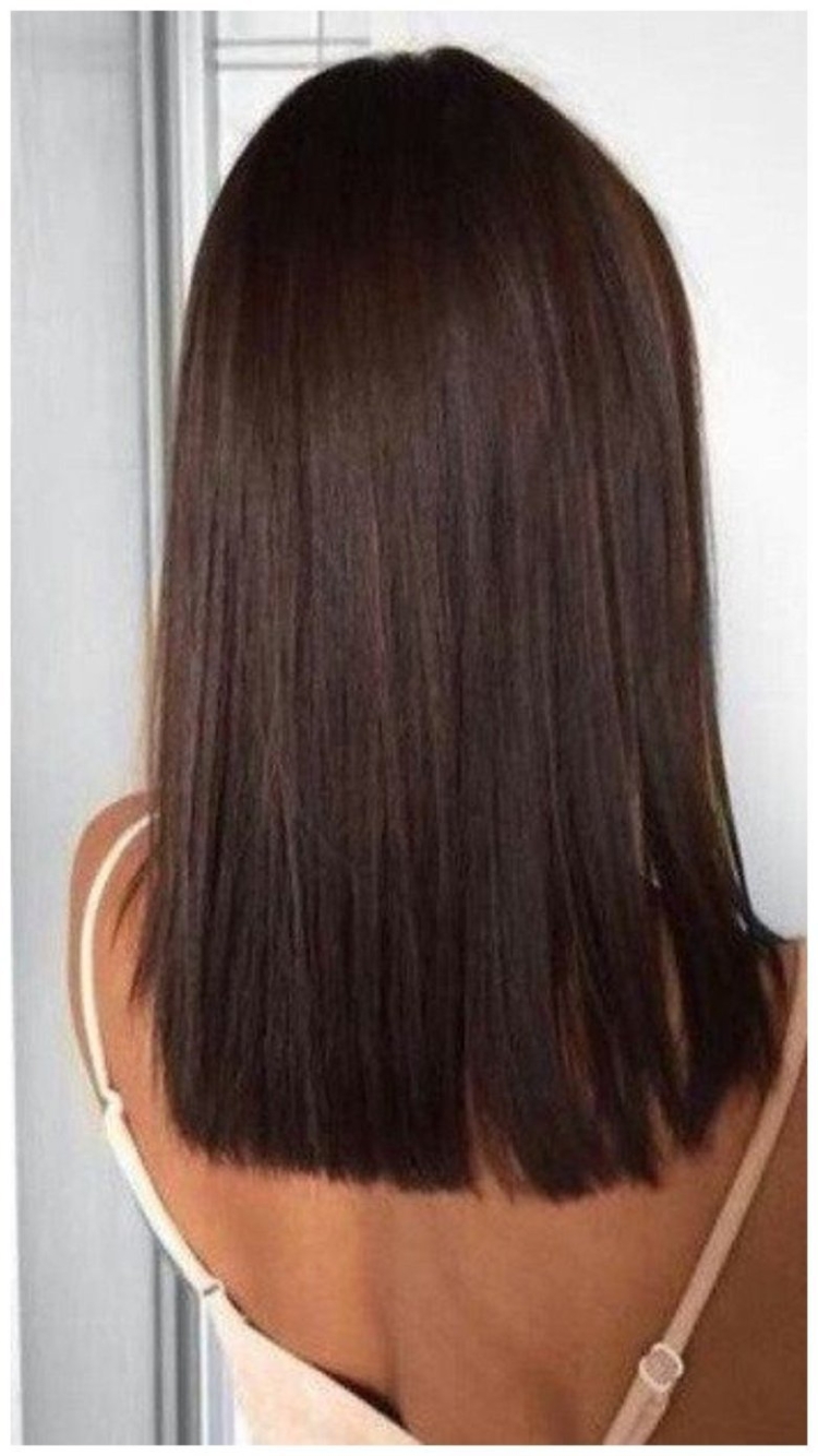 Ровный срез волос