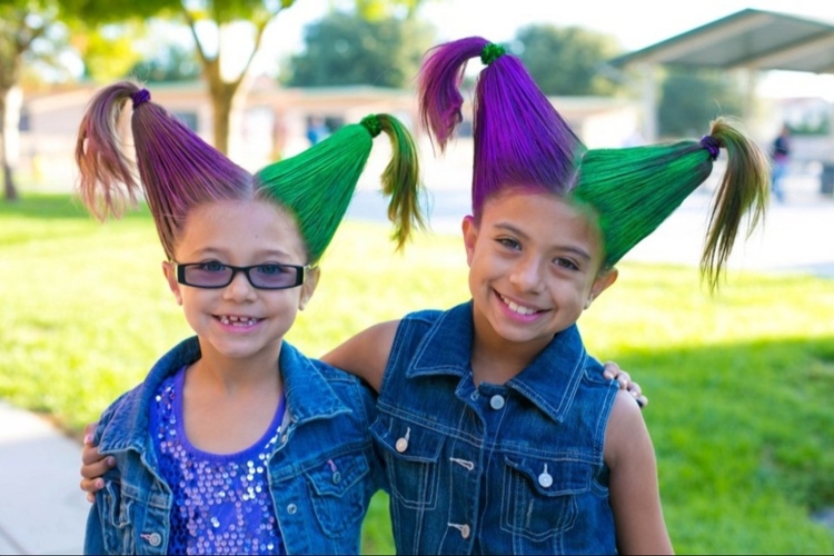 Необычные прически для девочек