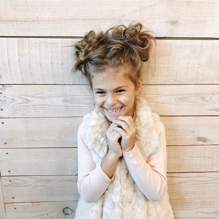 Детская прическа для фотосессии
