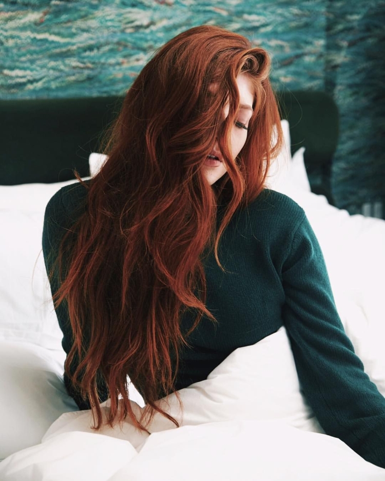 Окрашивание в темно рыжий цвет