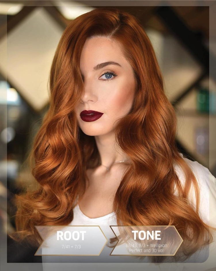 Медный Обурн цвет волос