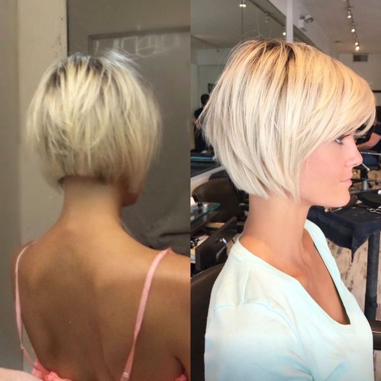 Укороченный Боб с градуированным затылком