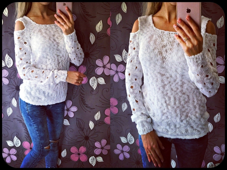 Кофта с дырками