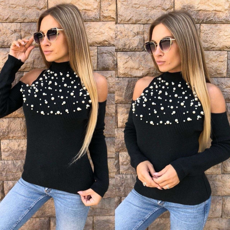 Блузка со стразами