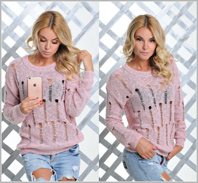 Свитер лакшери рвань