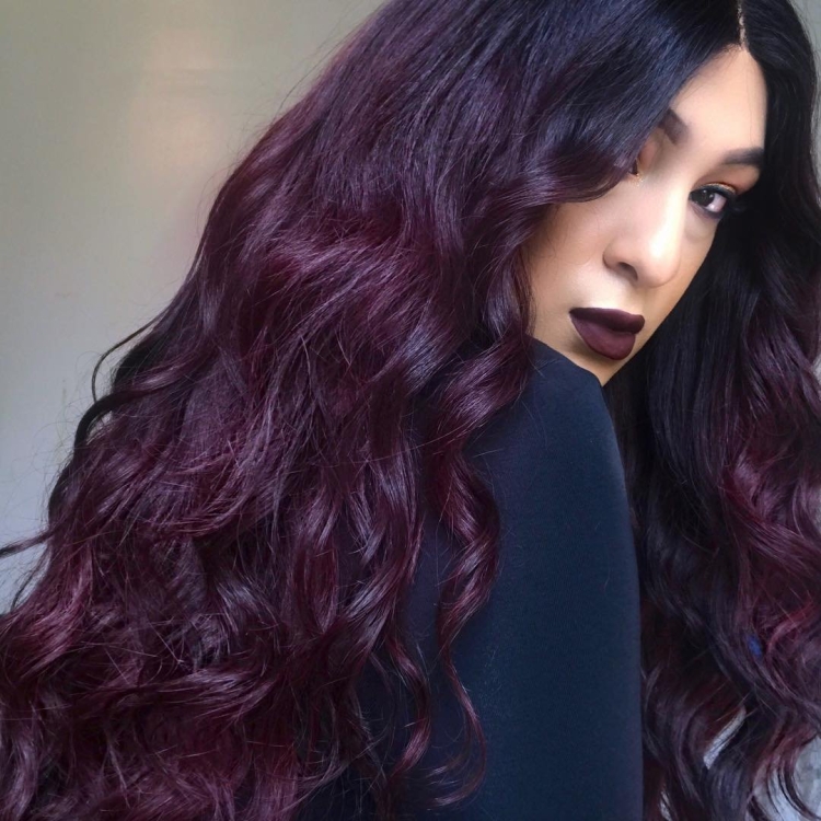 Аметист бургунди цвет волос
