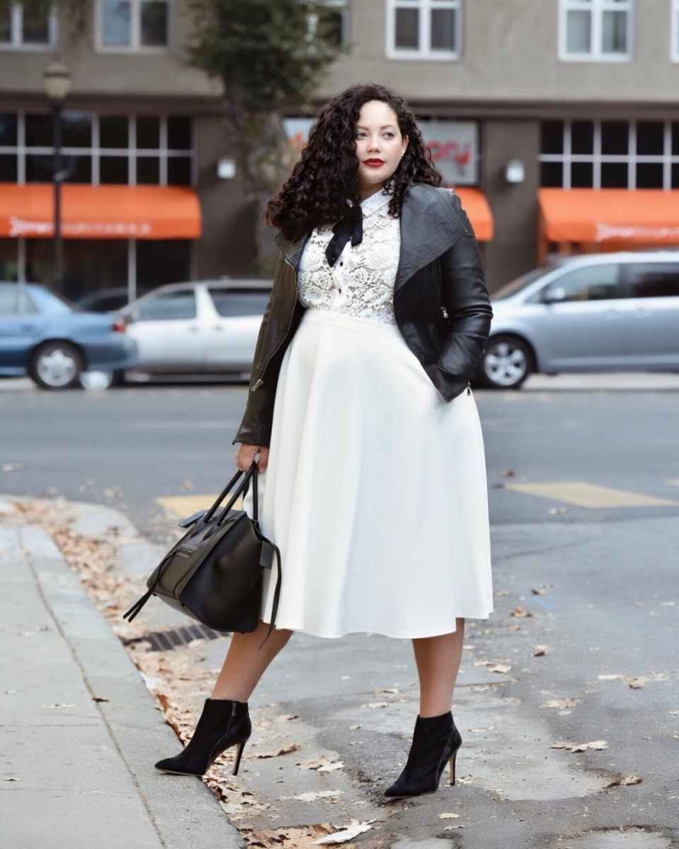 Мода плюс сайз осень