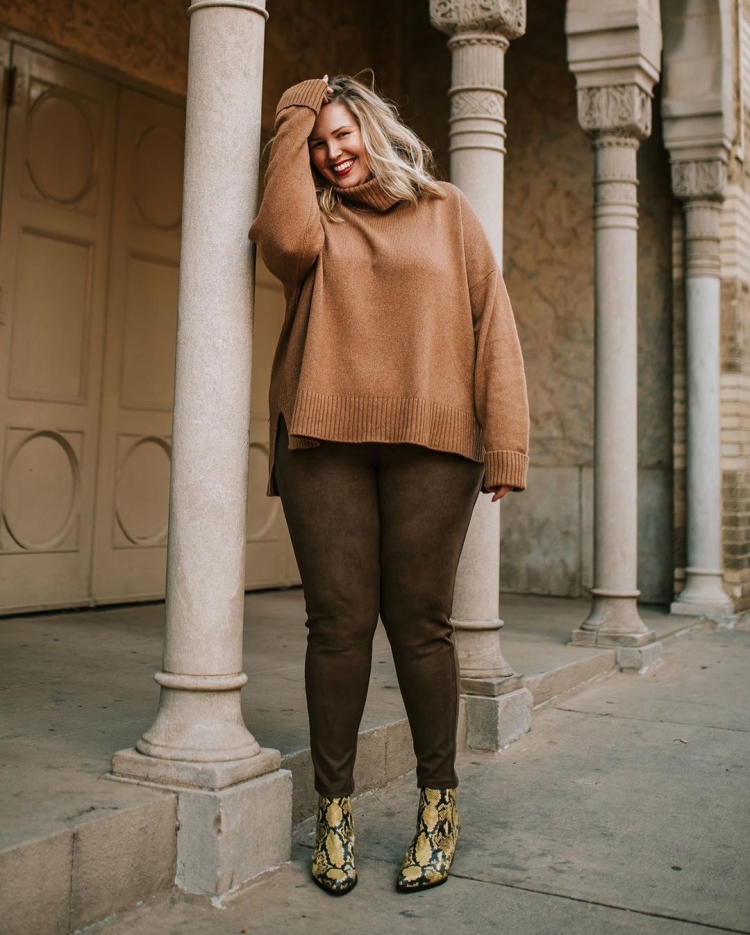 Полные девушки в одежде оверсайз