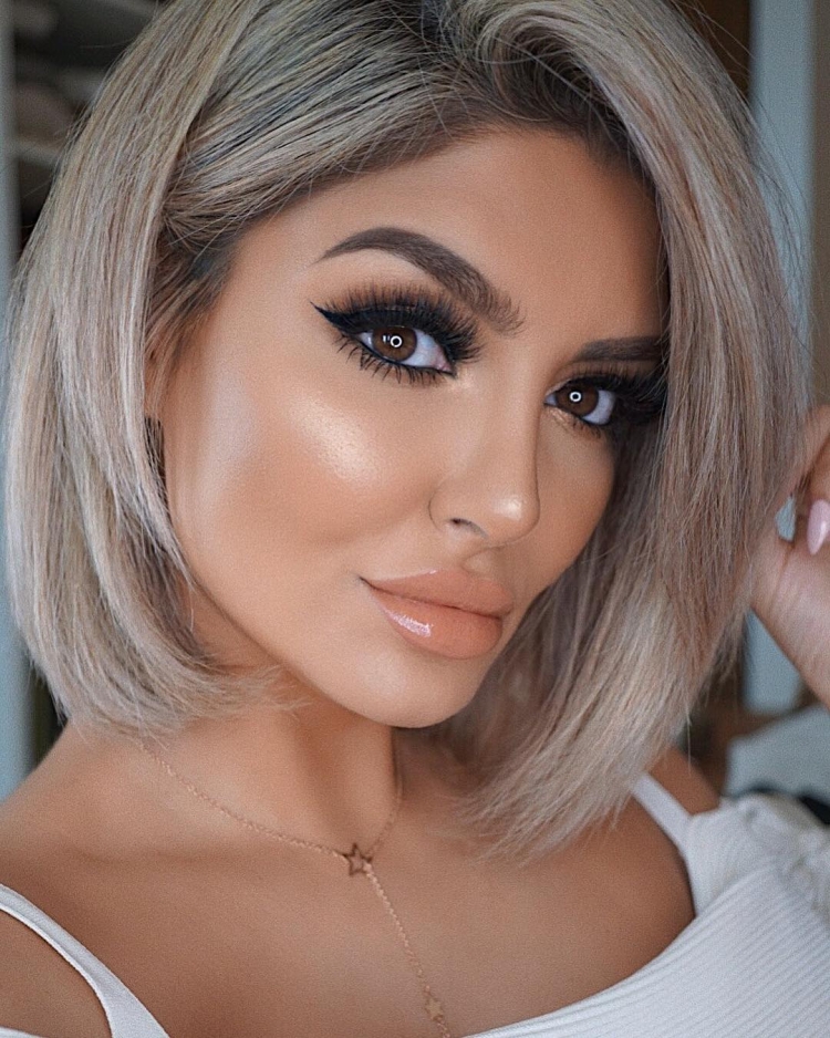 Светлое окрашивание с карими глазами