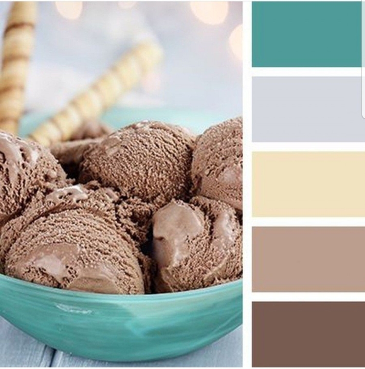 Палитра цветовая шоколад беж