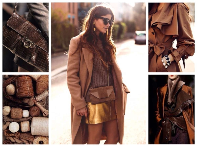 Сочетание коричневого в одежде