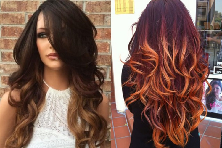 Сложные окрашивания волос на темные волосы