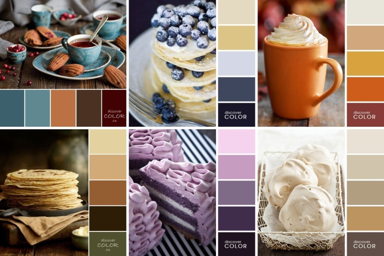 Сочетание цветов для кондитерской
