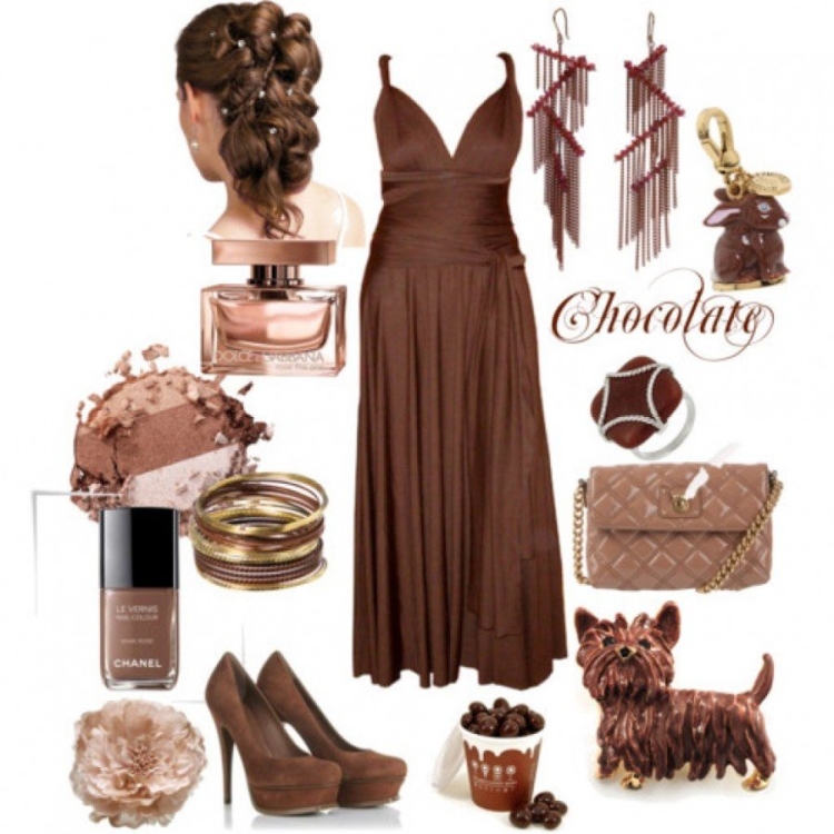 Аксессуары коричневого цвета