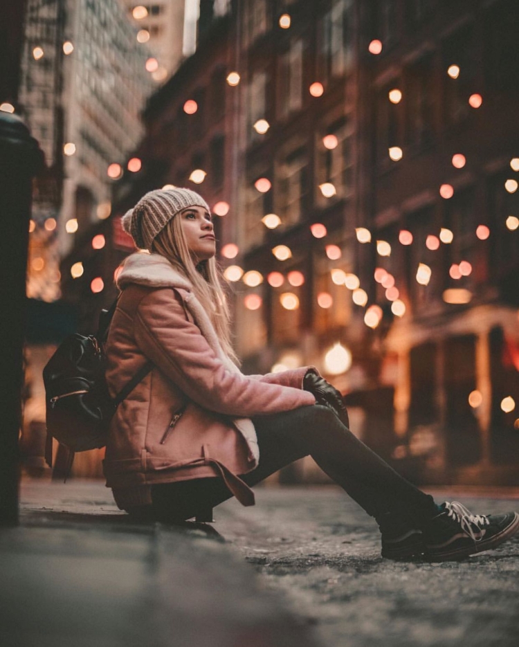 Зимняя уличная фотосессия