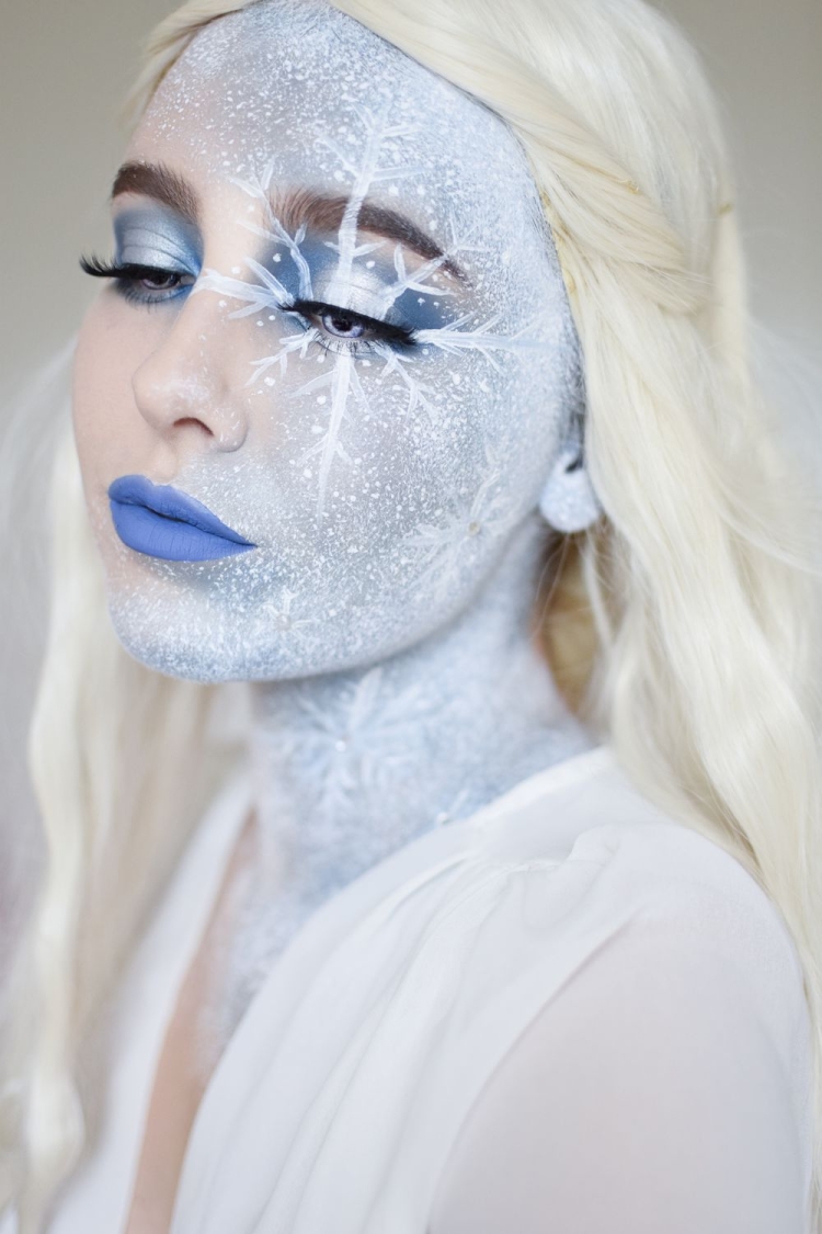Макияж снежной королевы на корпоратив