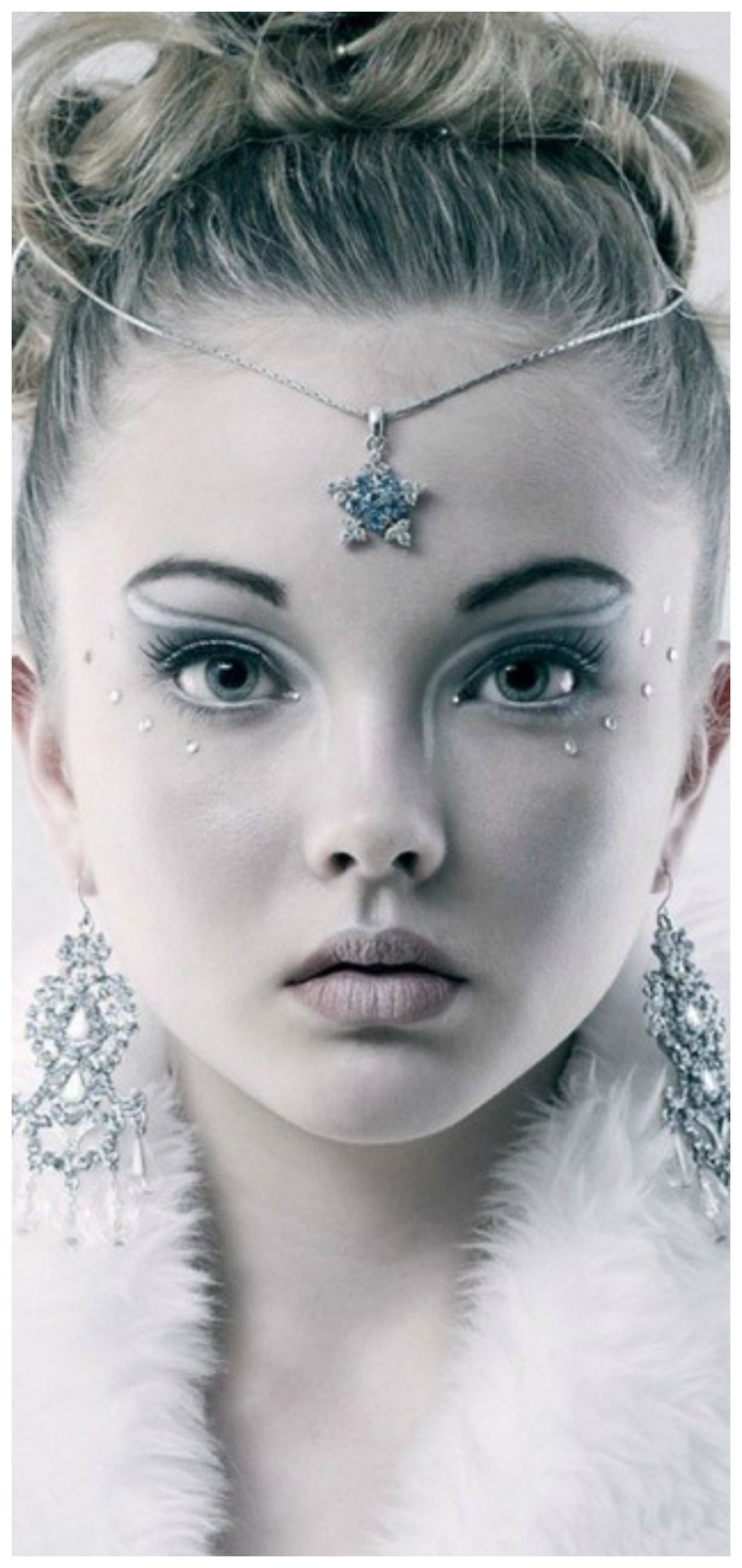 Макияж в стиле снежной королевы