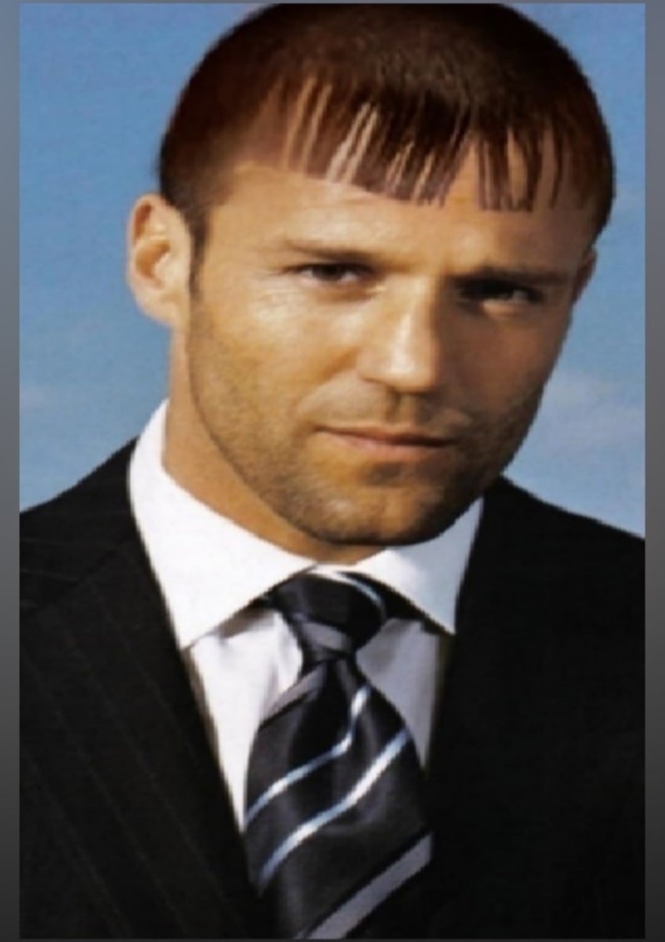 Джейсон Стэтхэм с челкой