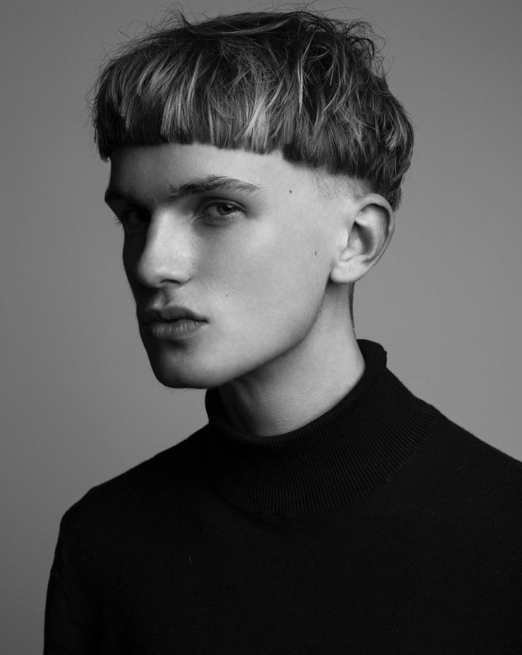 Bowl Cut men стрижка