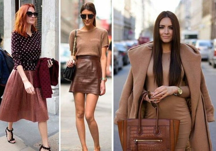 Коричневая одежда