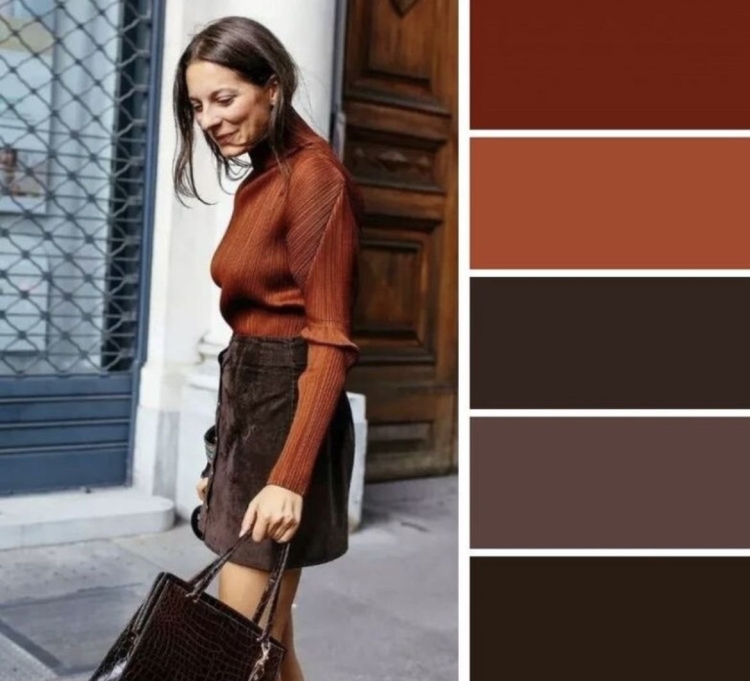 Сочетаниекоричневогоо цвета