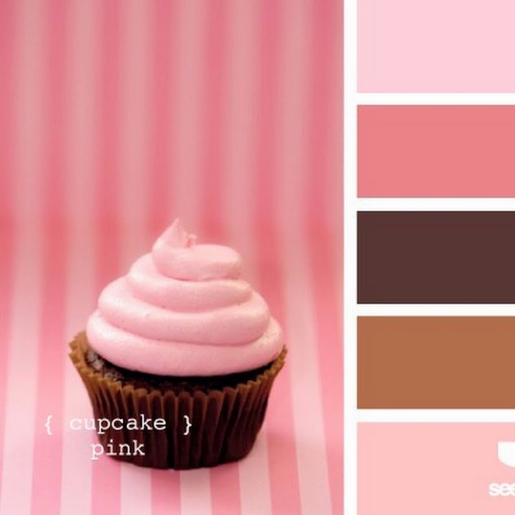 Сочетание розового и коричневого