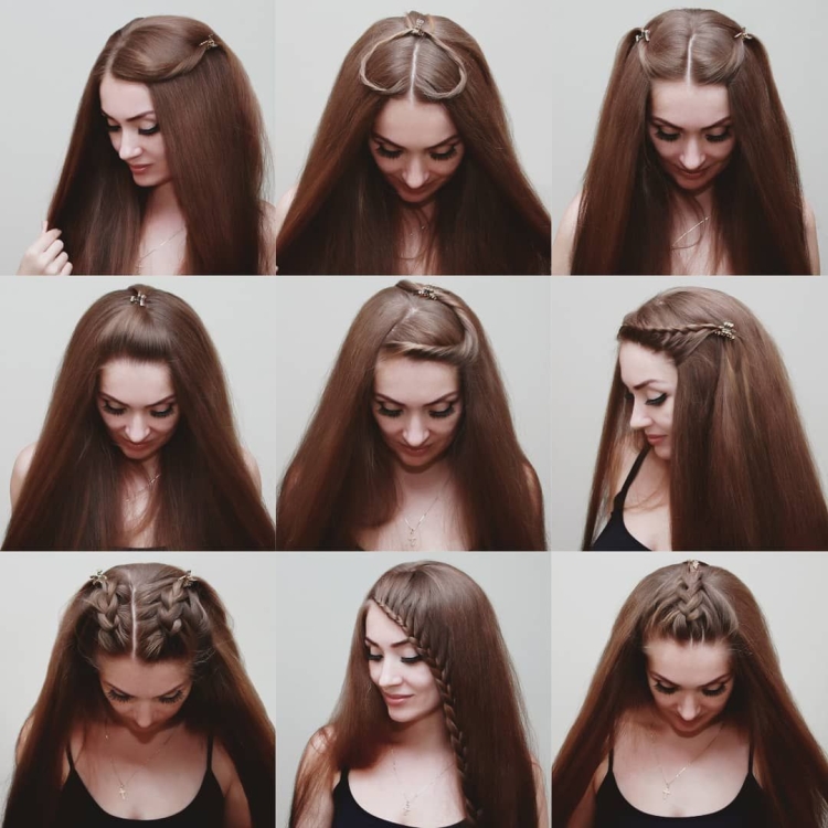 Причёски для девочек которые отращивают чёлку