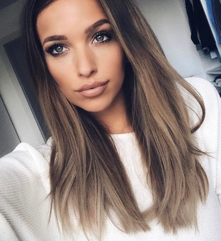 Светлые оттенки для брюнеток