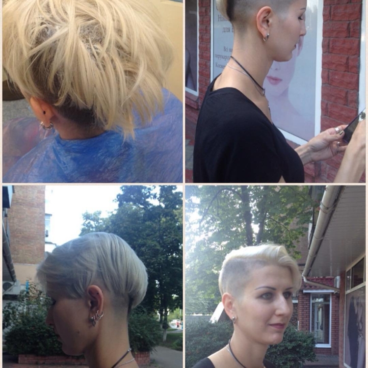 Пикси на отросшие волосы